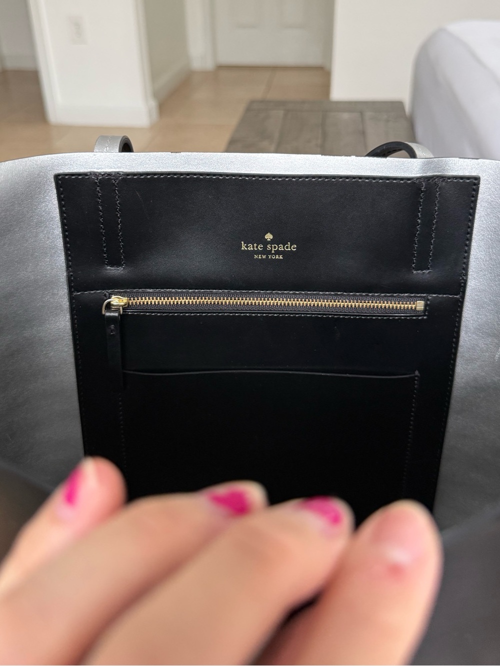 Kate Spade Penguin Winter Tote Bag Little Len Sequin Coin Purse Set Clifton Lane - Picture 8 of 8